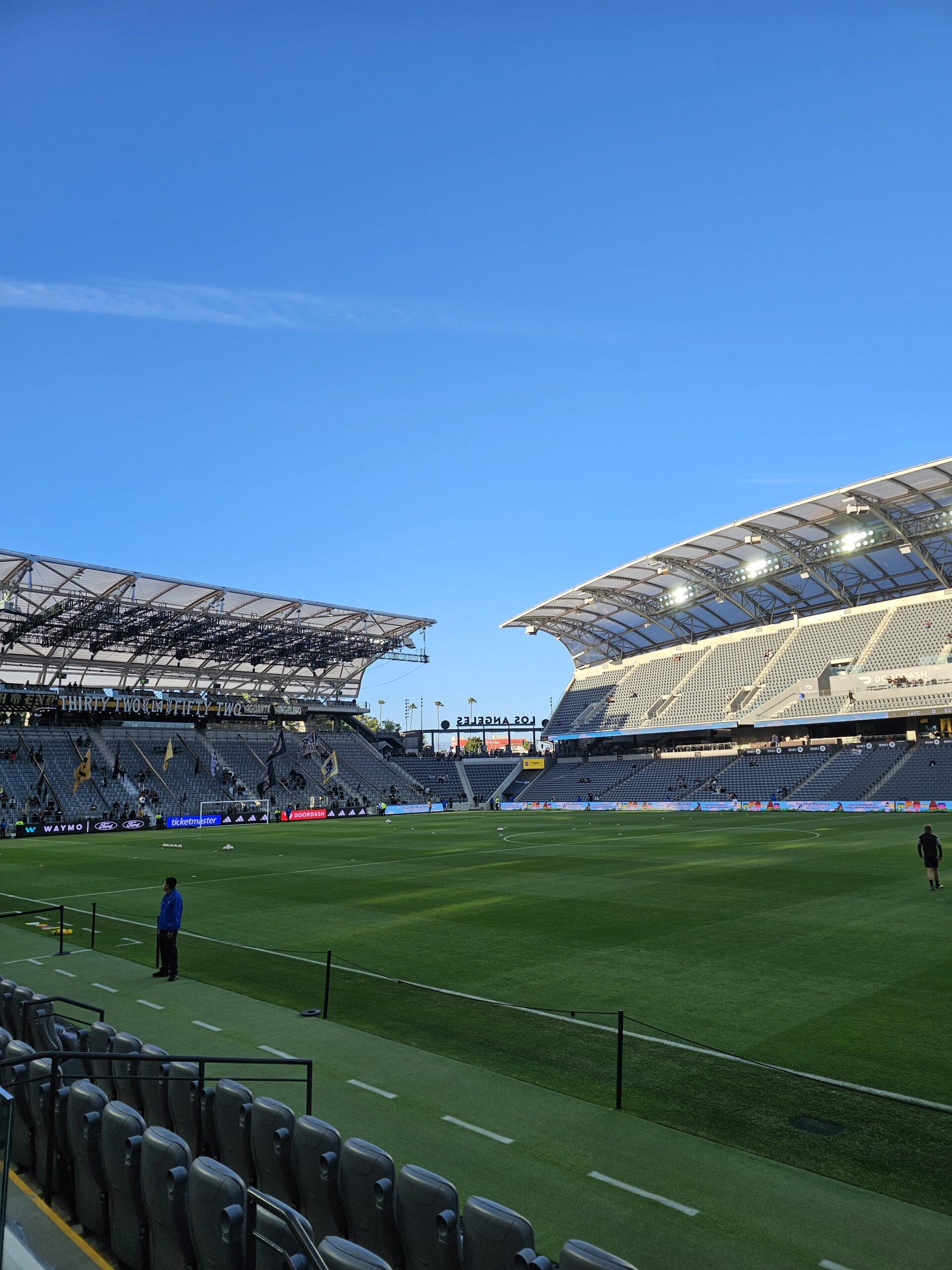 View of LAFC BMO Stadium before the match