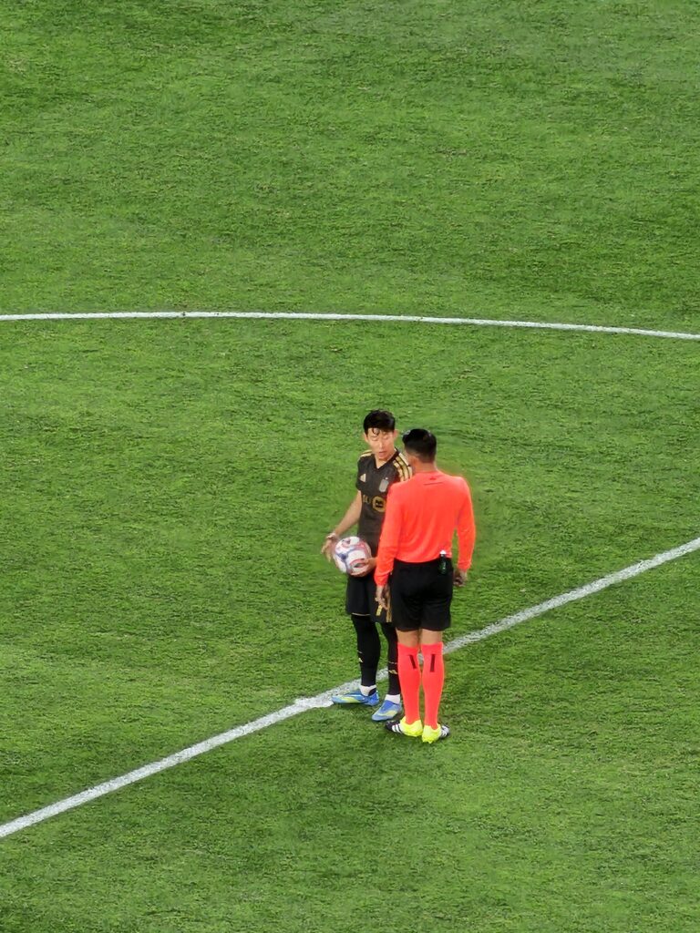 Son heung-min on the BMO Stadium